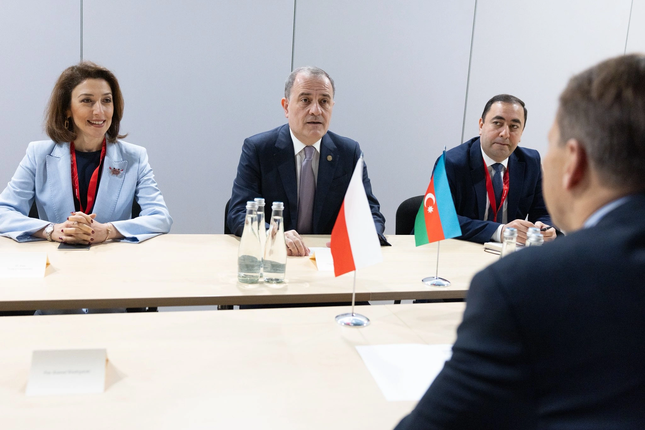 Qdanskda Ceyhun Bayramov polşalı həmkarı ilə görüşdü – FOTO