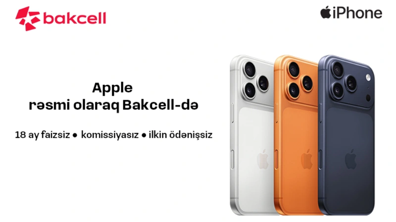 Apple məhsullarını rəsmi olaraq Bakcell Shop-da əldə et!